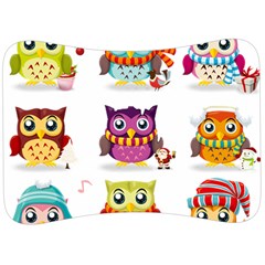 Cartoon-cute-owl-vector Velour Seat Head Rest Cushion