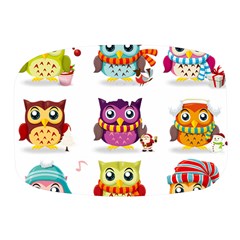 Cartoon-cute-owl-vector Mini Square Pill Box by Jancukart