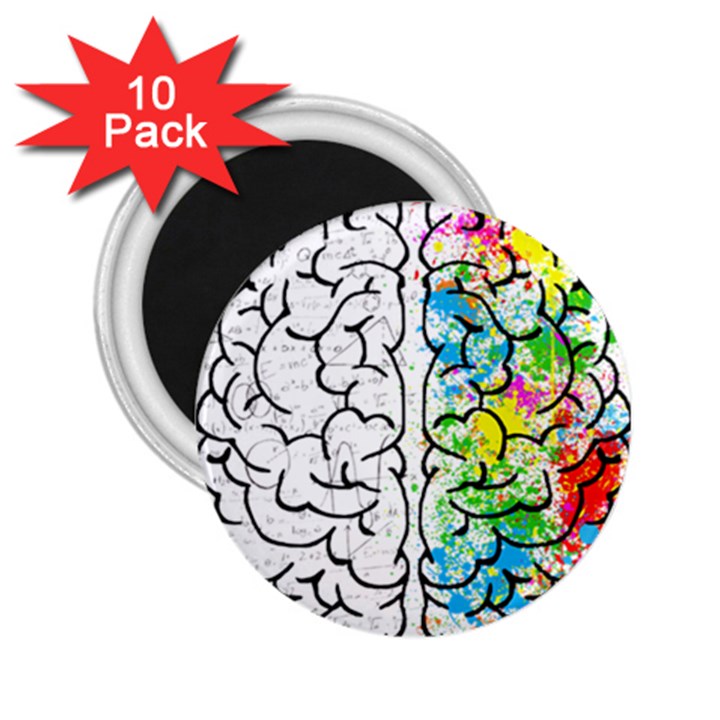 Brain-mind-psychology-idea-drawing 2.25  Magnets (10 pack) 