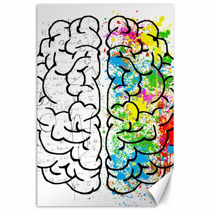 Brain-mind-psychology-idea-drawing Canvas 20  x 30 