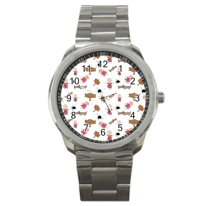 Children-wallpaper-background Sport Metal Watch