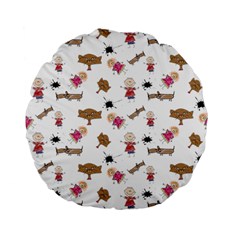 Children-wallpaper-background Standard 15  Premium Flano Round Cushions