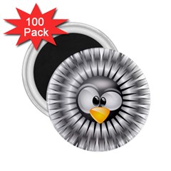 Owl-fluff-prance-animal-surprised 2 25  Magnets (100 Pack) 