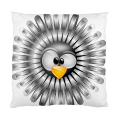 Owl-fluff-prance-animal-surprised Standard Cushion Case (one Side) by Jancukart