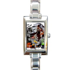 Halloween Rectangle Italian Charm Watch