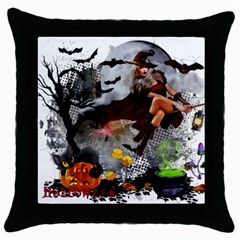 Halloween Throw Pillow Case (black) by Jancukart