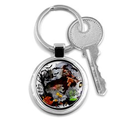 Halloween Key Chain (round)