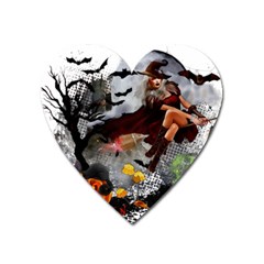 Halloween Heart Magnet by Jancukart