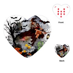 Halloween Playing Cards Single Design (heart)