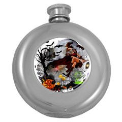 Halloween Round Hip Flask (5 Oz)