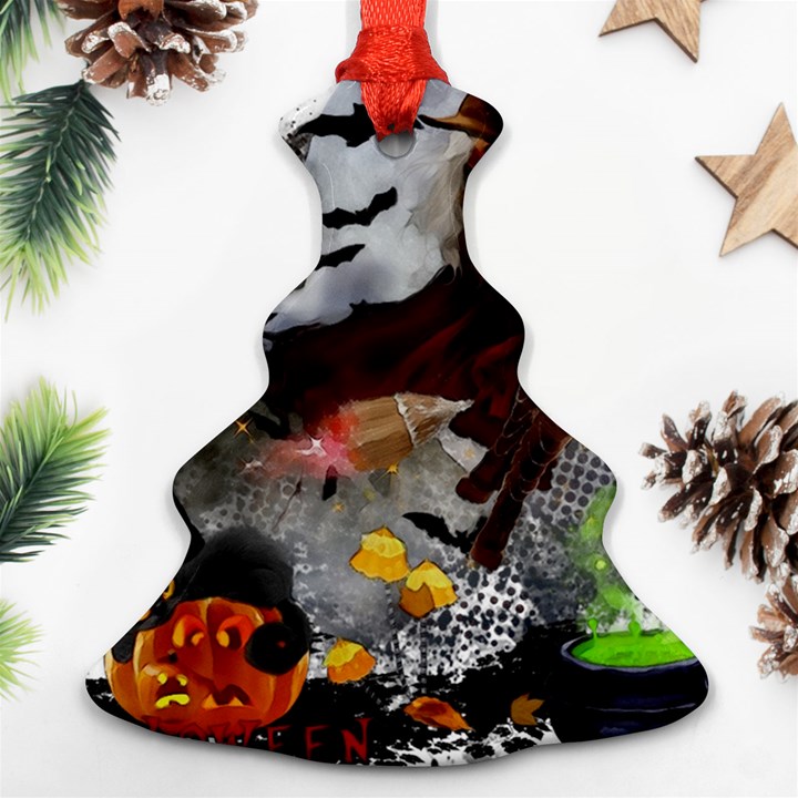 Halloween Christmas Tree Ornament (Two Sides)