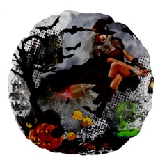 Halloween Large 18  Premium Round Cushions