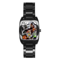 Halloween Stainless Steel Barrel Watch by Jancukart