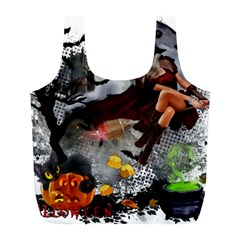 Halloween Full Print Recycle Bag (l)