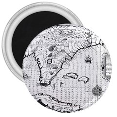 Florida-map-antique-line-art 3  Magnets