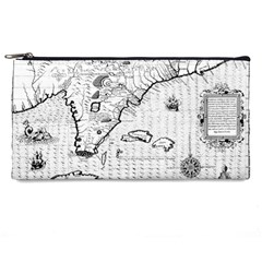 Florida-map-antique-line-art Pencil Case