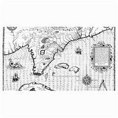 Florida-map-antique-line-art Cosmetic Bag (small)