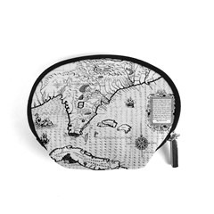 Florida-map-antique-line-art Accessory Pouch (small)