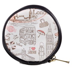 I Love London Drawing Mini Makeup Bag by Jancukart