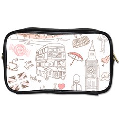 I Love London Drawing Toiletries Bag (two Sides)