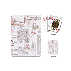 I Love London Drawing Playing Cards Single Design (mini) by Jancukart