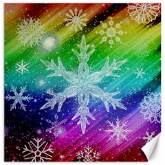 Christmas-snowflake-background Canvas 12  X 12 