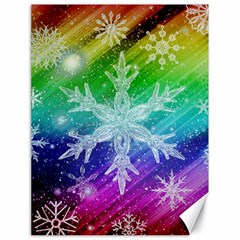 Christmas-snowflake-background Canvas 18  X 24  by Jancukart