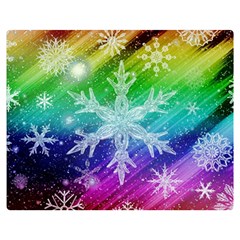 Christmas-snowflake-background Double Sided Flano Blanket (medium)  by Jancukart