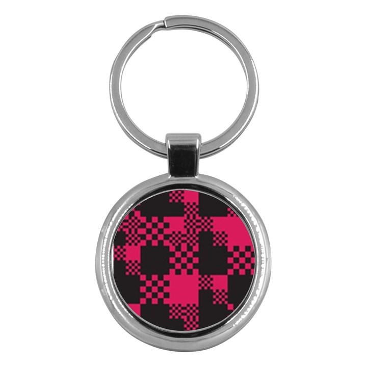 Cube-square-block-shape-creative Key Chain (Round)