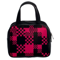 Cube-square-block-shape-creative Classic Handbag (two Sides) by Amaryn4rt