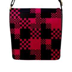 Cube-square-block-shape-creative Flap Closure Messenger Bag (l) by Amaryn4rt