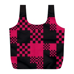 Cube-square-block-shape-creative Full Print Recycle Bag (l) by Amaryn4rt