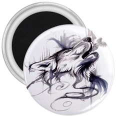 Tattoo-ink-flash-drawing-wolf 3  Magnets by Jancukart