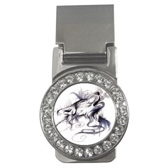 Tattoo-ink-flash-drawing-wolf Money Clips (cz) 