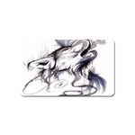 Tattoo-ink-flash-drawing-wolf Magnet (Name Card) Front