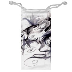 Tattoo-ink-flash-drawing-wolf Jewelry Bag