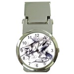 Tattoo-ink-flash-drawing-wolf Money Clip Watches Front