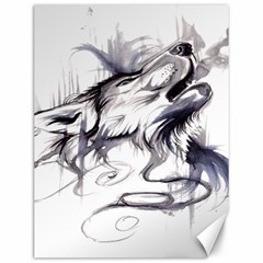 Tattoo-ink-flash-drawing-wolf Canvas 12  X 16  by Jancukart