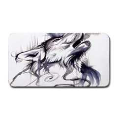 Tattoo-ink-flash-drawing-wolf Medium Bar Mats