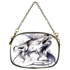 Tattoo-ink-flash-drawing-wolf Chain Purse (one Side)