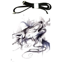 Tattoo-ink-flash-drawing-wolf Shoulder Sling Bag