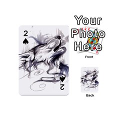 Tattoo-ink-flash-drawing-wolf Playing Cards 54 Designs (mini)