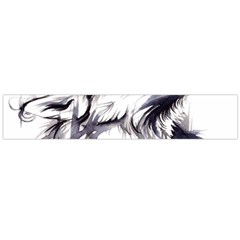 Tattoo-ink-flash-drawing-wolf Large Flano Scarf 