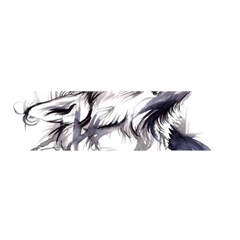 Tattoo-ink-flash-drawing-wolf Oblong Satin Scarf (16  X 60 )