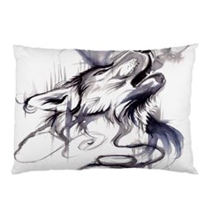 Tattoo-ink-flash-drawing-wolf Pillow Case (two Sides)