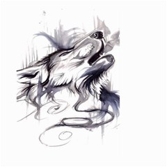 Tattoo-ink-flash-drawing-wolf Large Garden Flag (two Sides)