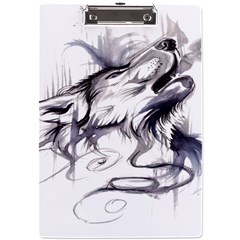 Tattoo-ink-flash-drawing-wolf A4 Clipboard