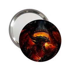 Dragon Fire Fantasy Art 2 25  Handbag Mirrors by Jancukart