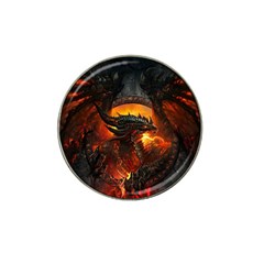 Dragon Fire Fantasy Art Hat Clip Ball Marker (4 Pack) by Jancukart