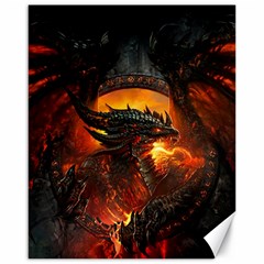 Dragon Fire Fantasy Art Canvas 16  X 20  by Jancukart